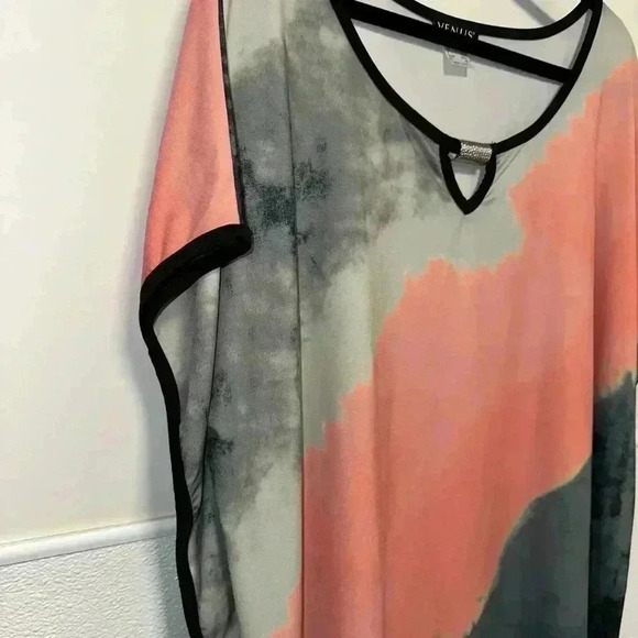 Women's Venus Top XL Coral Gray Tunic - Picture 10 of 12